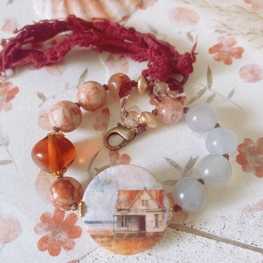 Women’s Neutral Beachy Rustic Surfer Summer Coastal Nature Knotted Bracelet