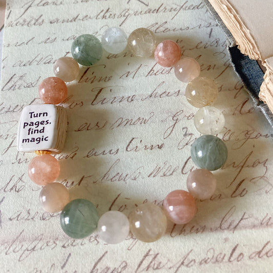 Women’s Fall Nature Witch Spellbook Mystical Soft Stretch Bracelet