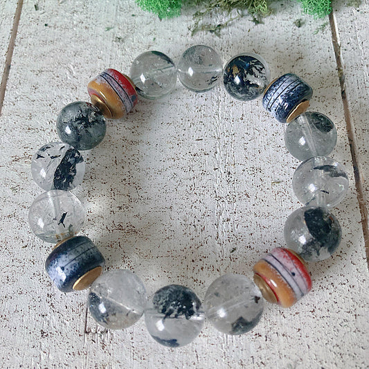 Women’s & Men’s Rustic Nature Birch Tree Forest Cottagecore Stretch Bracelet