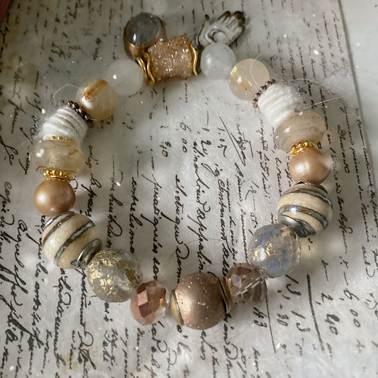 Women’s Hygge Witch Winter Neutral Magic in the Mundane Stretch Bracelet