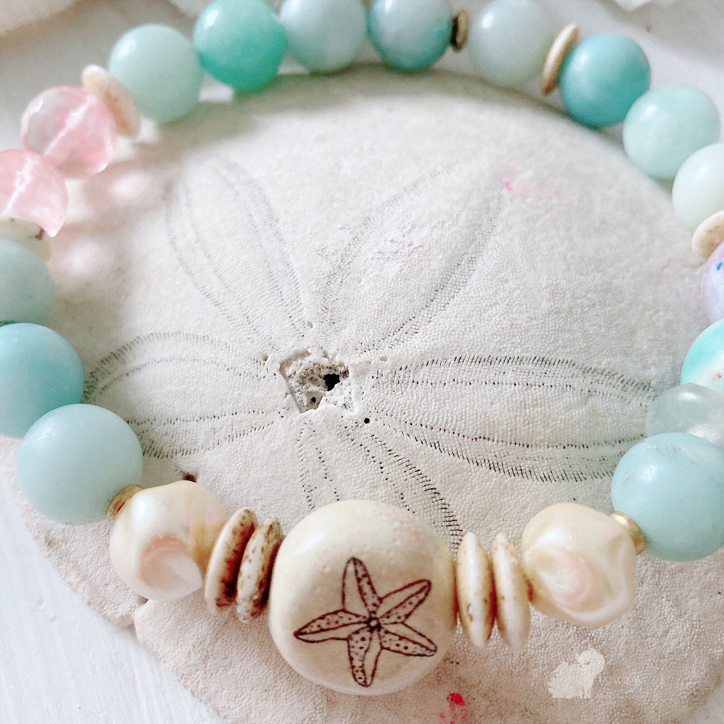 Bracelet extensible étoile de mer surfeur pour femme