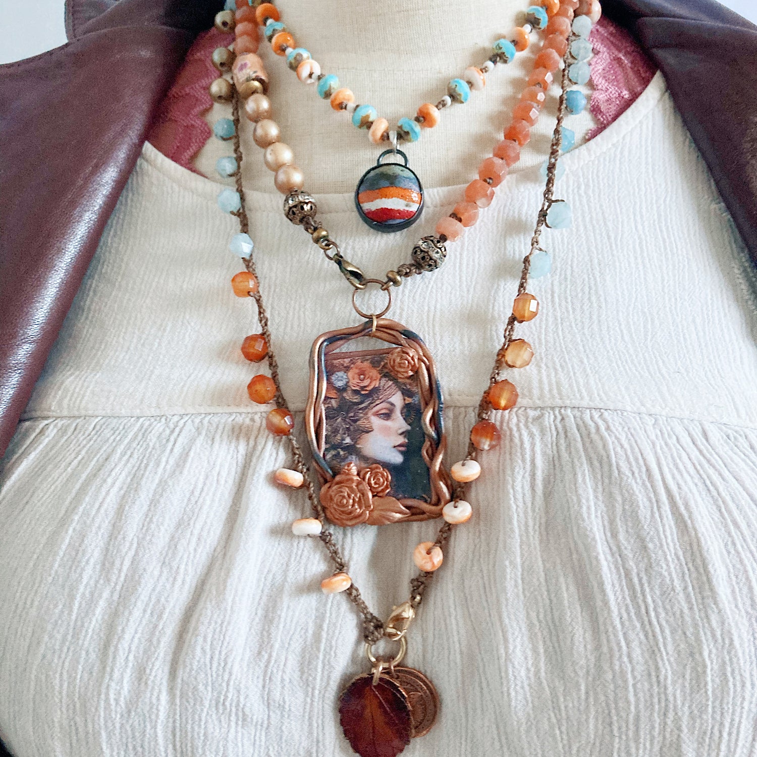 Knotted, Crochet, and Novel Necklaces