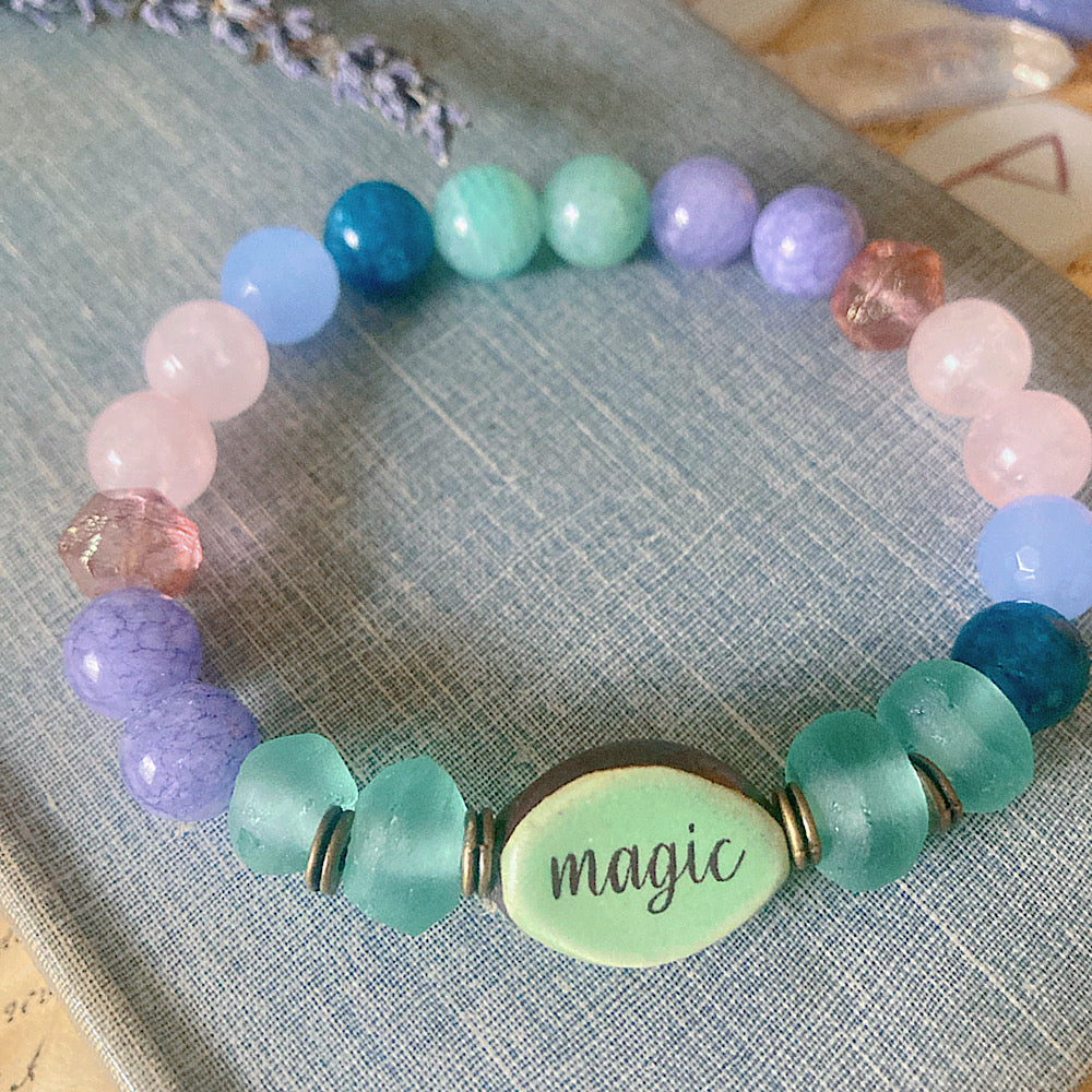 Women’s Magic Rainbow Mystical Witchy Stretch Bracelet