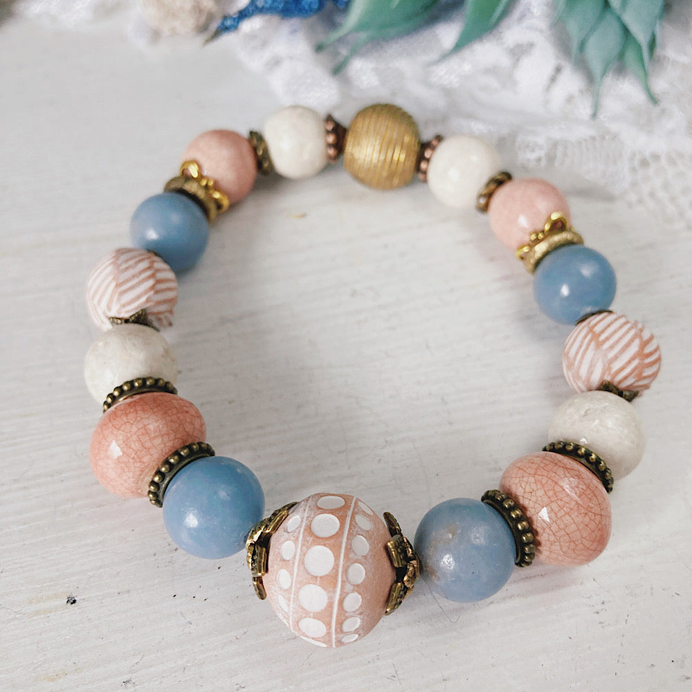 Women’s Boho Gemstone Stretch Bracelet