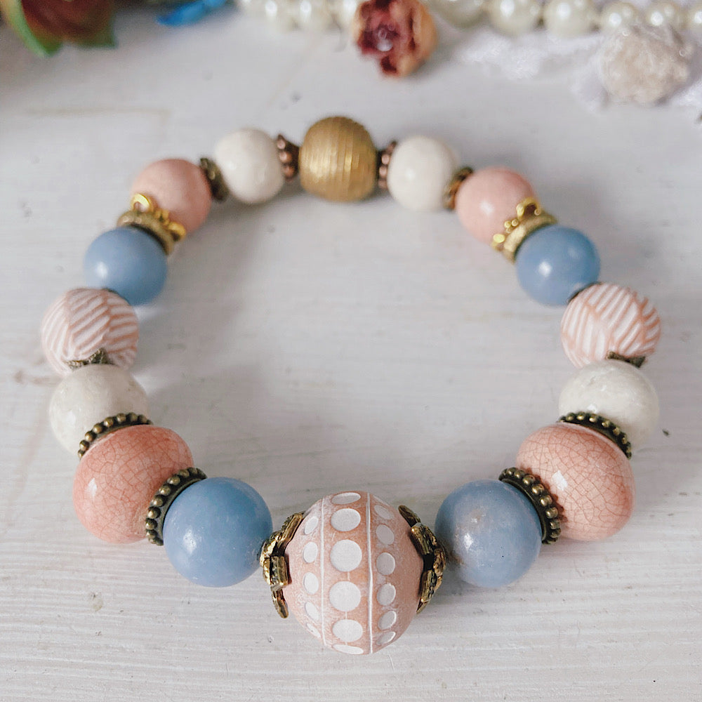 Women’s Boho Gemstone Stretch Bracelet