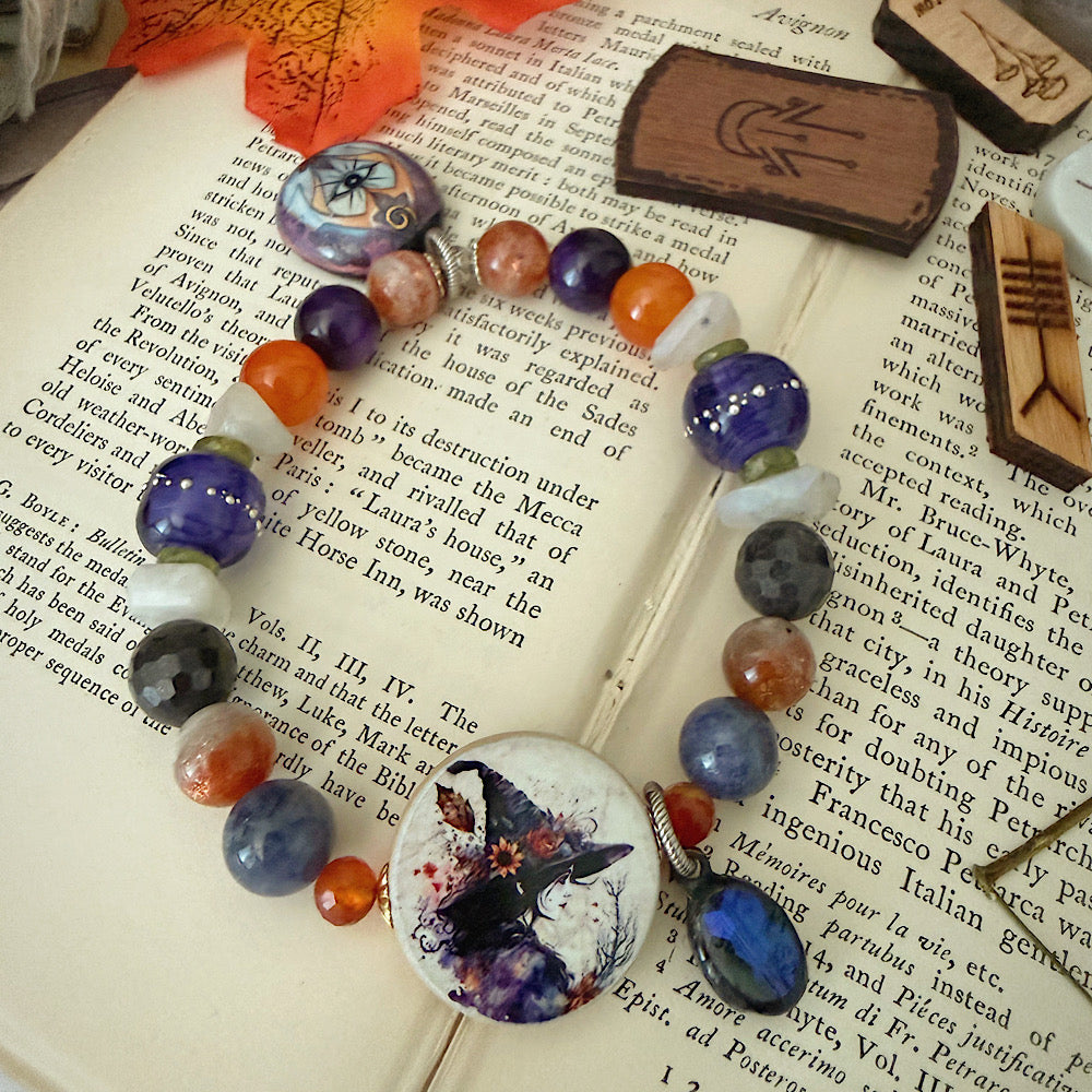 Reserved for VIP: Women’s Fall Witch Samhain Talisman Tanzanite Mystical Bracelet