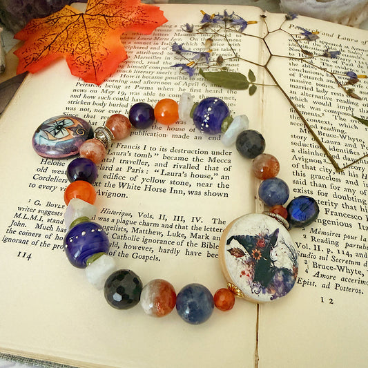 Reserved for VIP: Women’s Fall Witch Samhain Talisman Tanzanite Mystical Bracelet