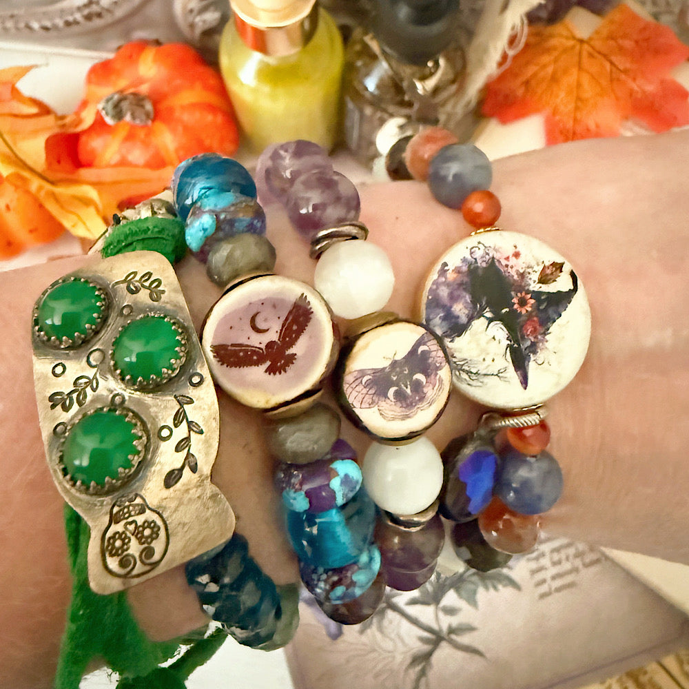 Reserved for VIP: Women’s Fall Witch Samhain Talisman Tanzanite Mystical Bracelet