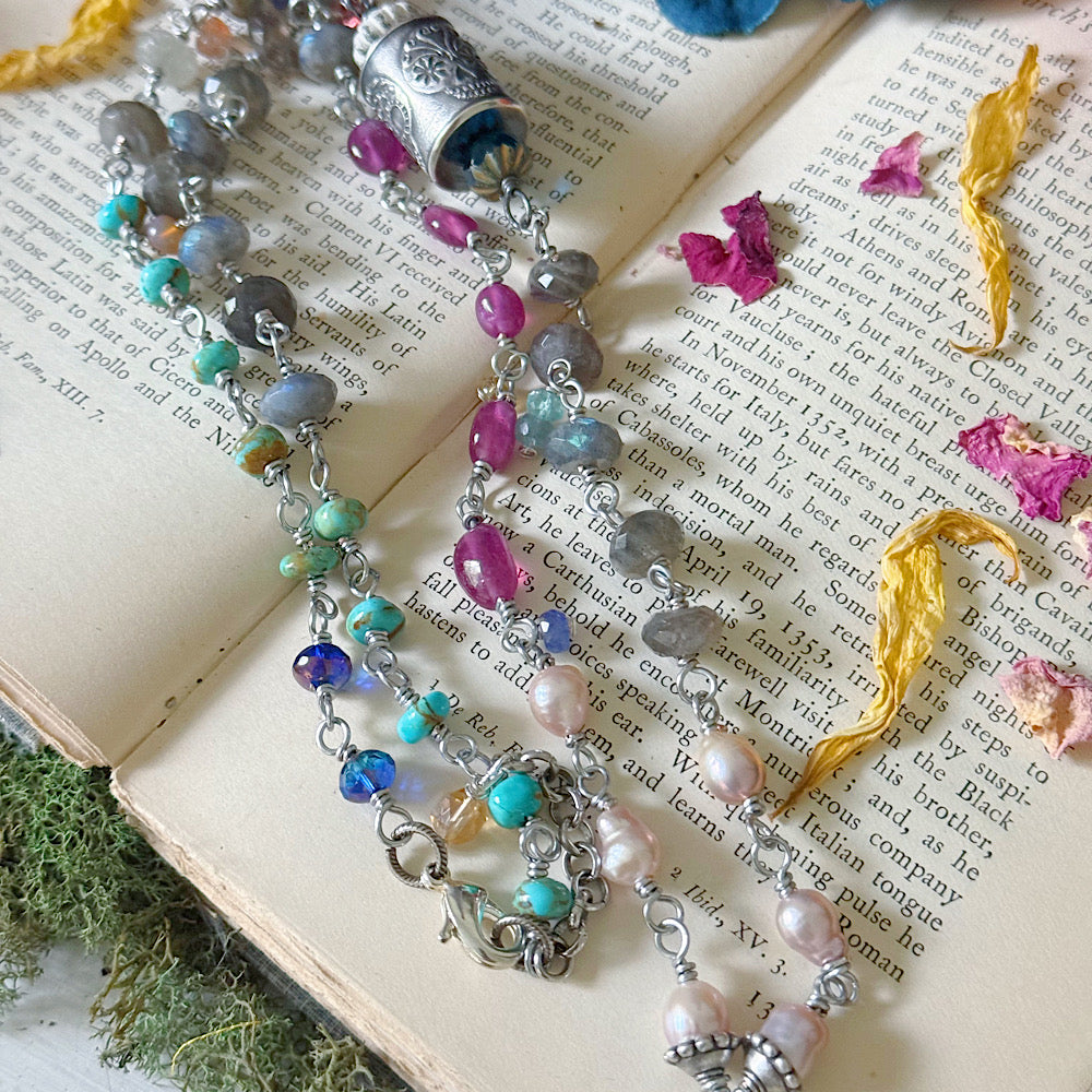 Women’s Anne Choi Día de los Muertos Mystical Ancestor Talisman Rosary Necklace