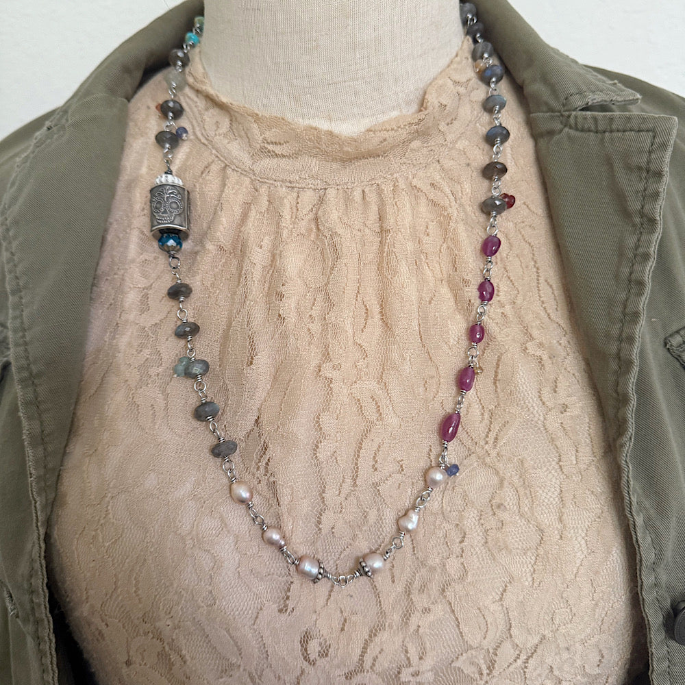 Women’s Anne Choi Día de los Muertos Mystical Ancestor Talisman Rosary Necklace
