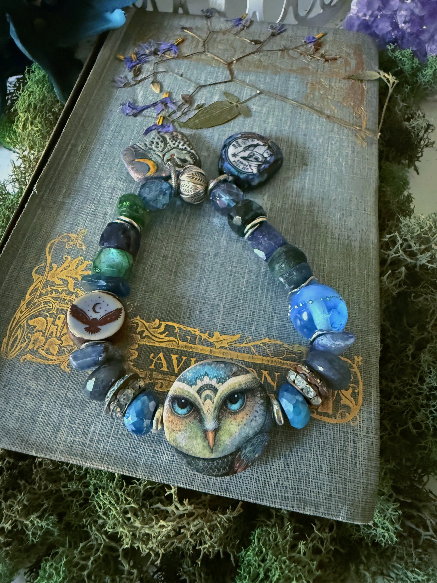 Reserved for a VIP: Women’s Fall Night Owl Talisman Mystical Stretch Bracelet