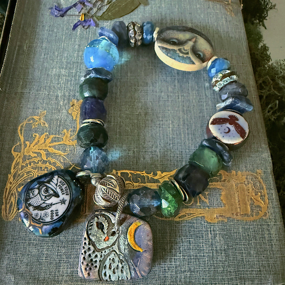 Reserved for a VIP: Women’s Fall Night Owl Talisman Mystical Stretch Bracelet