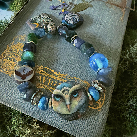 Reserved for a VIP: Women’s Fall Night Owl Talisman Mystical Stretch Bracelet