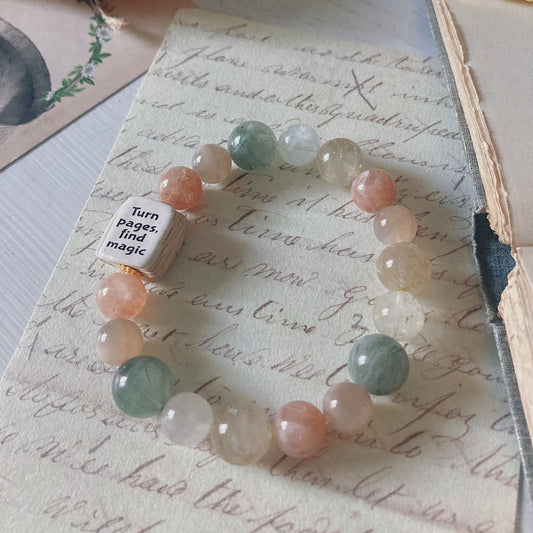 Women’s Fall Nature Witch Spellbook Mystical Soft Stretch Bracelet