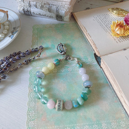Women’s Fall Whimsi-Goth Pastel Ghost Halloween Dark Cottagecore Clasp Bracelet