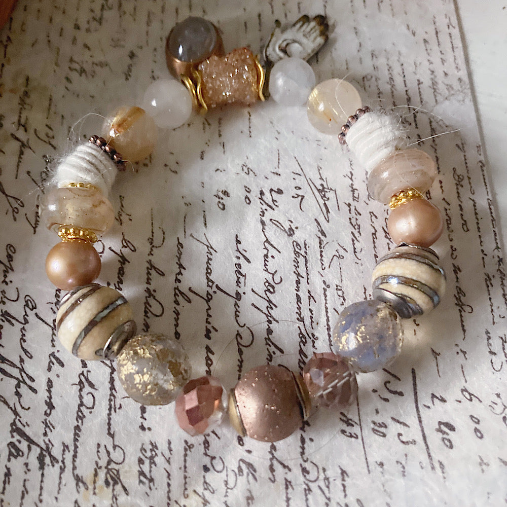 Women’s Hygge Witch Winter Neutral Magic in the Mundane Stretch Bracelet