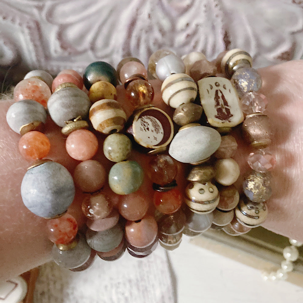 Women’s Hygge Witch Winter Neutral Magic in the Mundane Stretch Bracelet