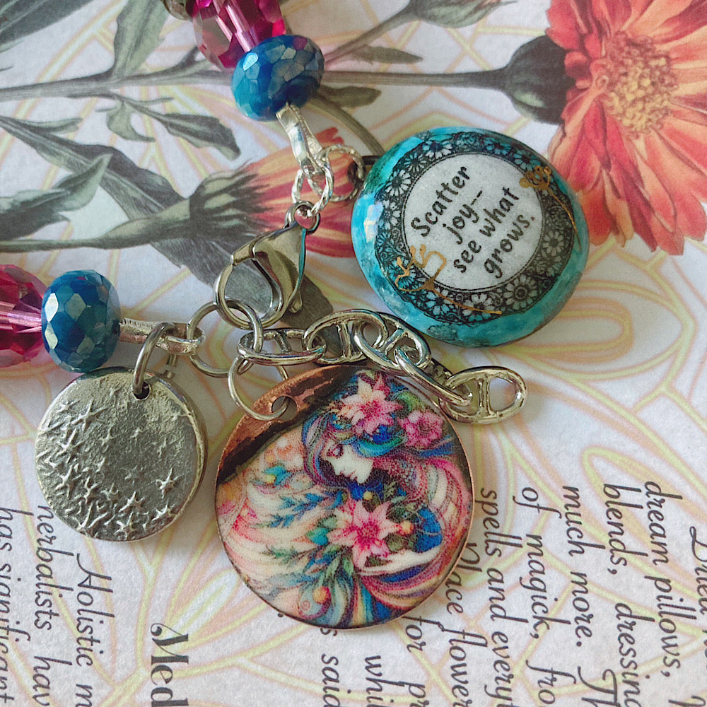 Reserved for a VIP: Women’s Spring Equinox Ostara Talisman Whimsical Witchy Clasp Bracelet