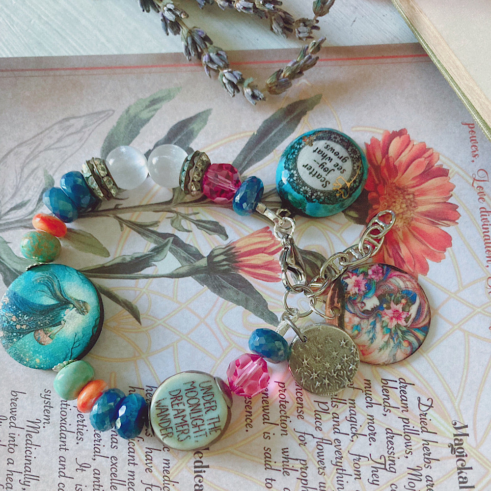 Reserved for a VIP: Women’s Spring Equinox Ostara Talisman Whimsical Witchy Clasp Bracelet