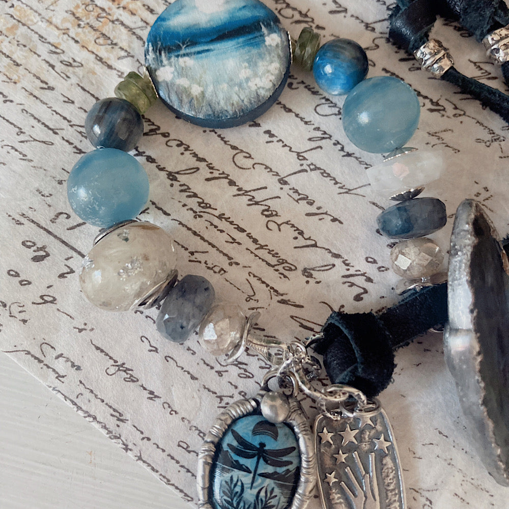 Reserved for a VIP: Women’s Summer Mystical Swamp Witch Nature Lover Button Clasp Bracelet