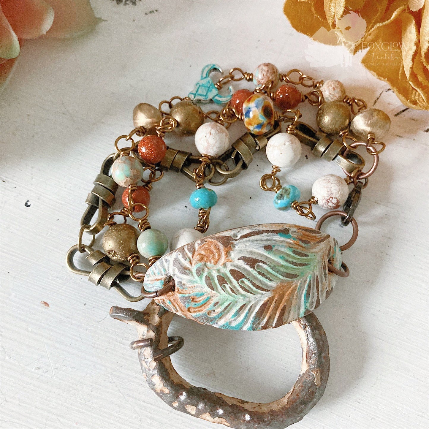 Bracelet Boho Sud-Ouest Turquoise Femme