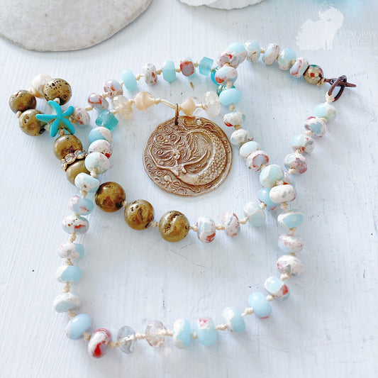 Women’s Mermaid Surfer Knotted Necklace