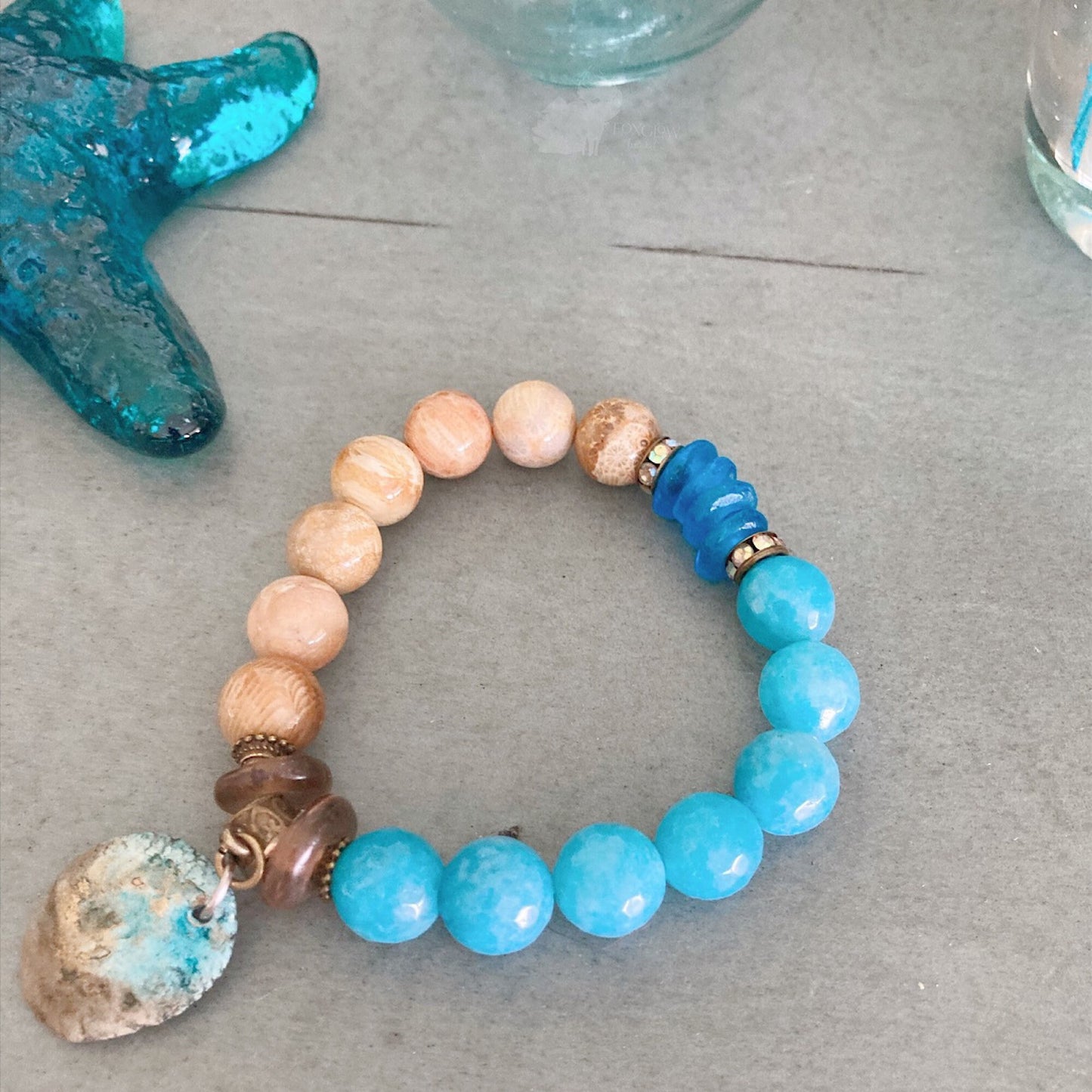 Pulsera elástica Beach-Boho Surfer para mujer