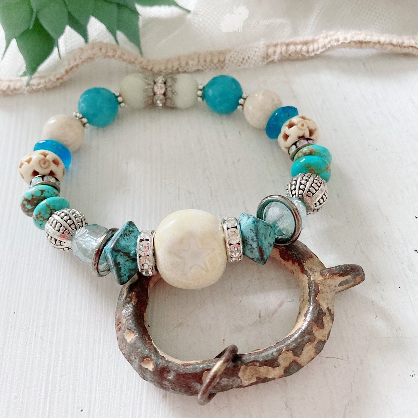 Women’s Turquoise Mystical Desert Star Stretch Bracelet