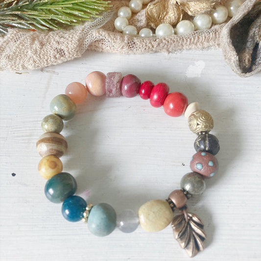 Pulsera elástica Forest Cottagecore para mujer