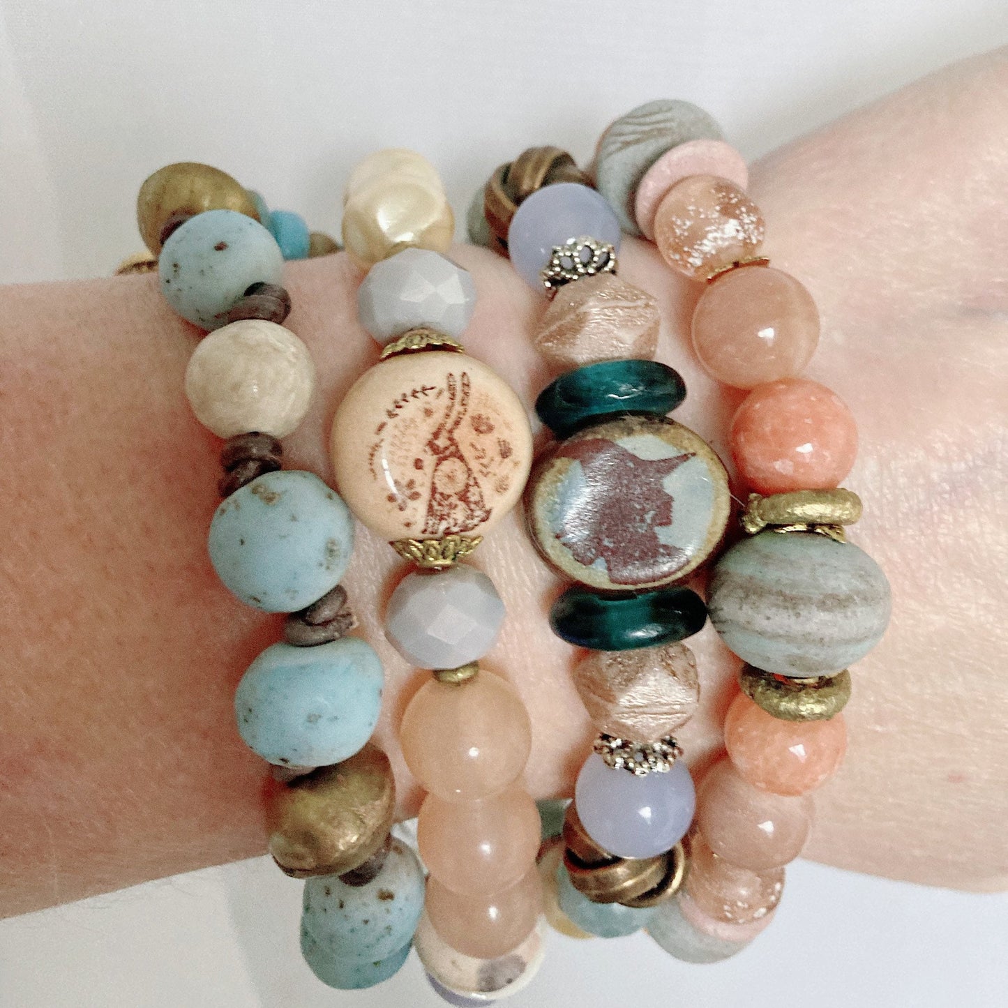 Women’s Desert Boho Earthy Stretch Bracelet