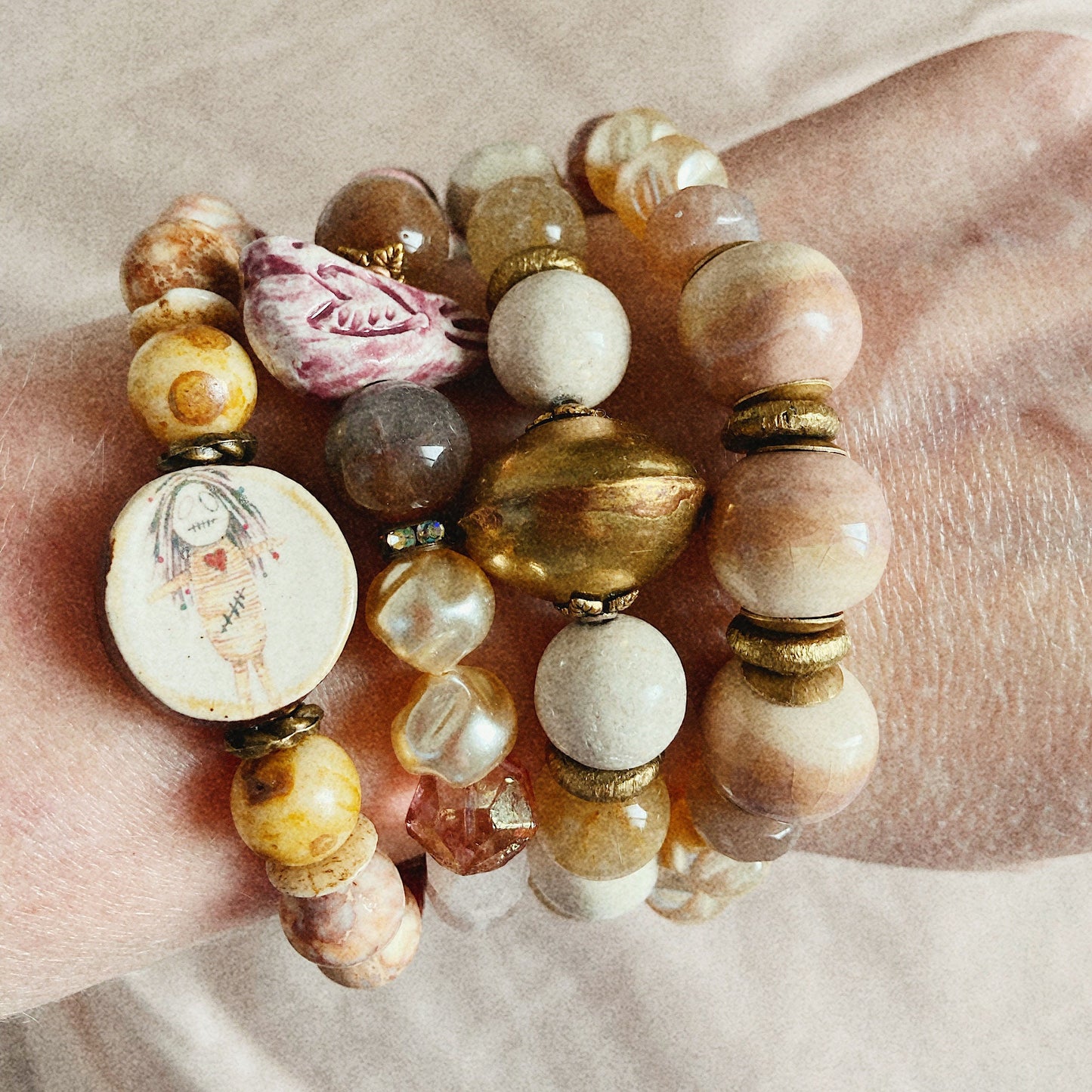 Women’s Boho Rustic Desert Stretch Bracelet