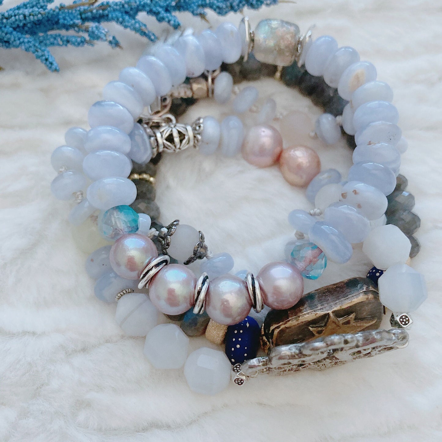 Women’s Boho Beach Edison Pearl Stretch Bracelet